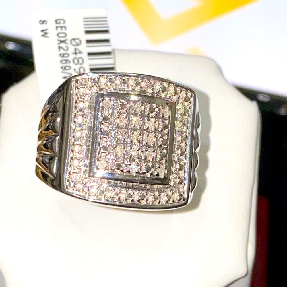 Real diamond men best seller ring not CZ not moissanite best gift huge sale HOT